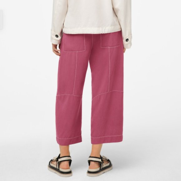 ZARA SRPLS LOOSE FIT ROSE COLOR TROUSER PANT - Picture 3 of 10